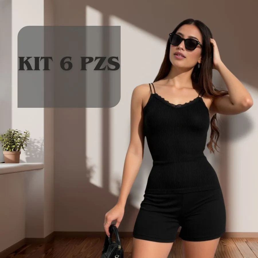 TR3.0 BLUSA DE TIRANTES CON HOLAN KIT 6 4287
